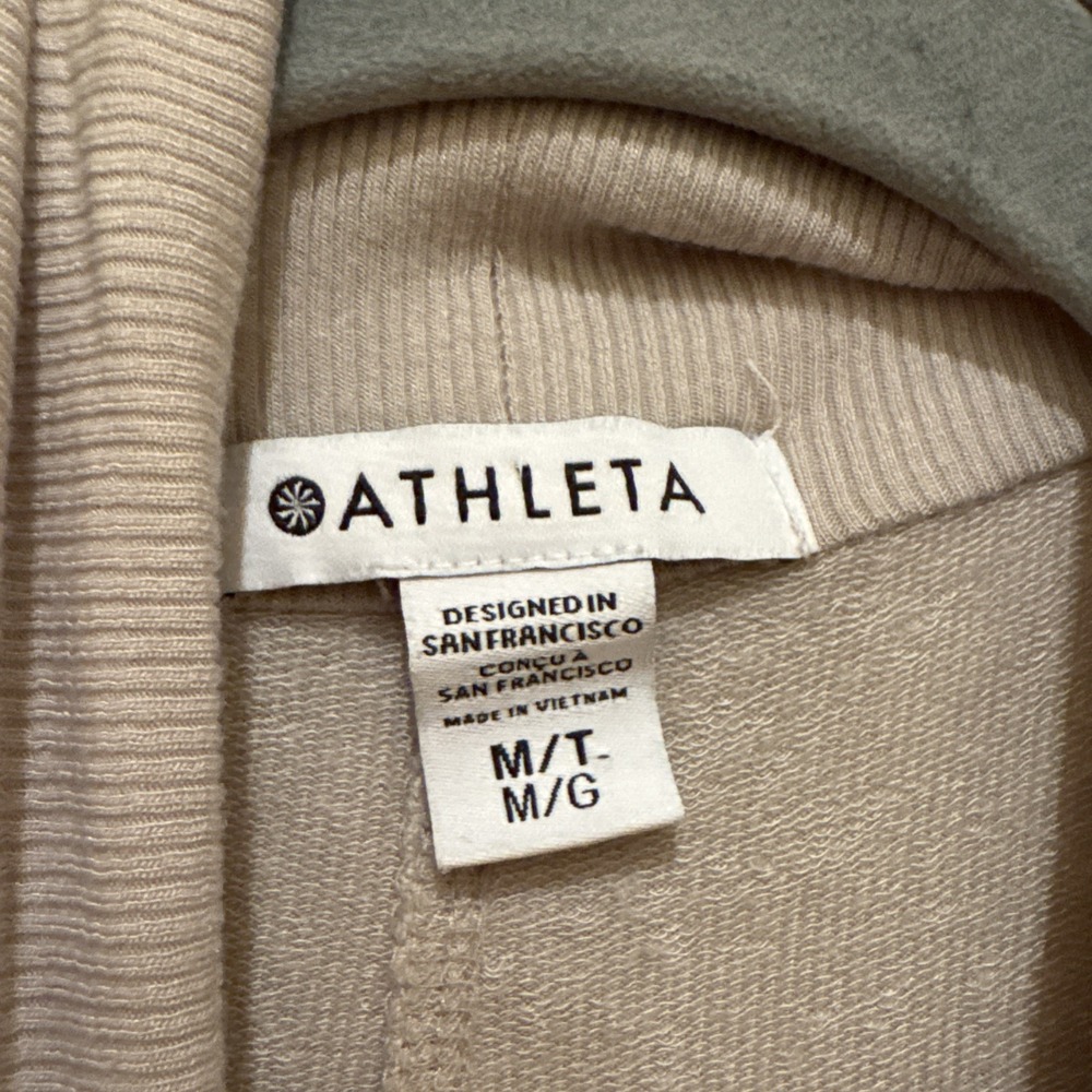 Athleta Women's  Mineral Brown Long Sleeve Canopy Nirvana Wrap Cardigan Sz M - Picture 3 of 15